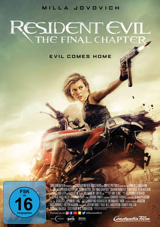 Resident Evil: The Final Chapter DVD Cover