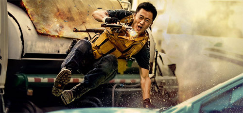 Wolf Warrior 2 Wu Jing in Action