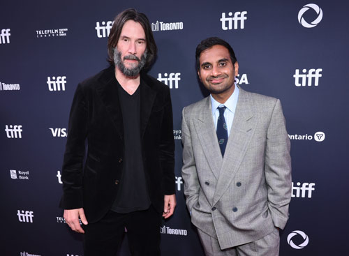 Keanu Reeves mit Aziz Ansari in Toronto