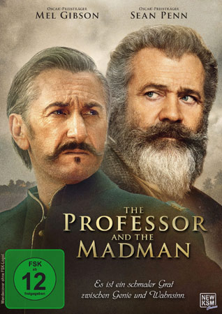 The Professor and the Madman mit Mel Gibson und Sean Penn DVD Cover